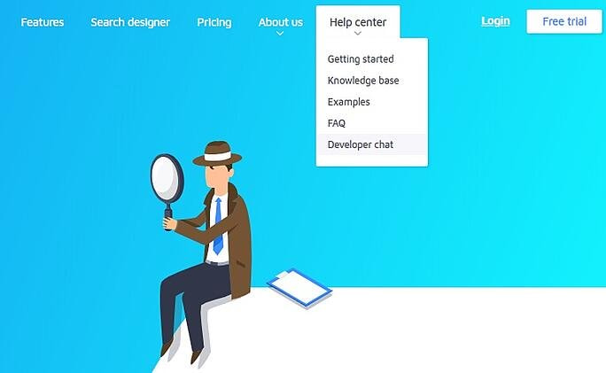 Site Search 360 developer chat