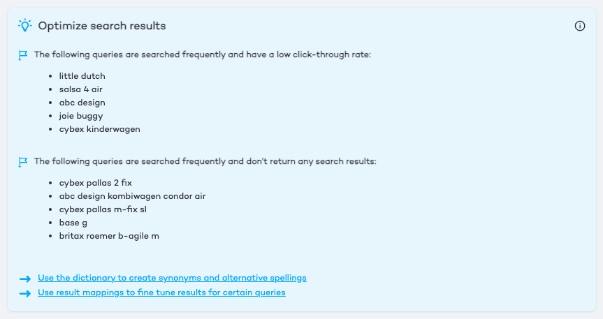 search results optimization