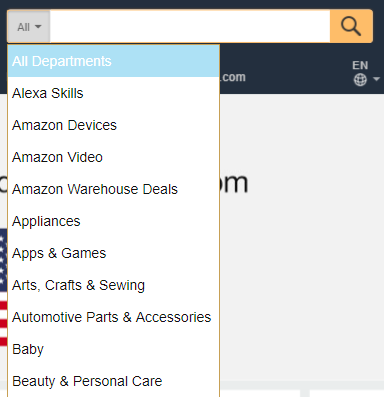 Amazon Search Bar