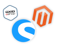 E-shop platforms logos