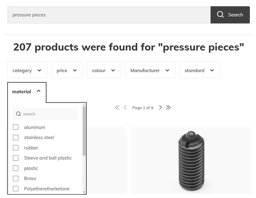 Filters on ss360 plugin