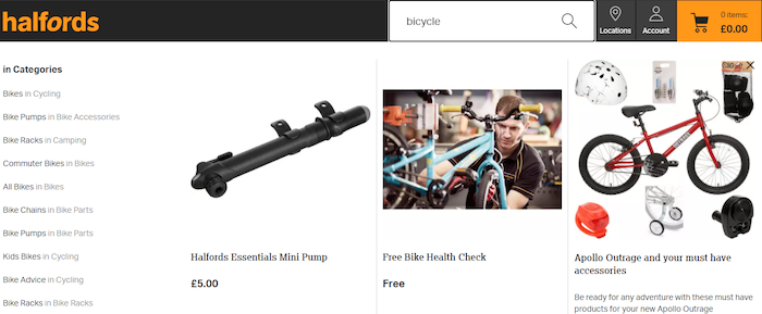 predictive search feature for faster browsing