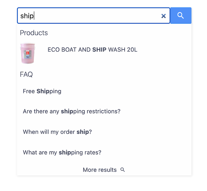 smart faceted search features from site search 360